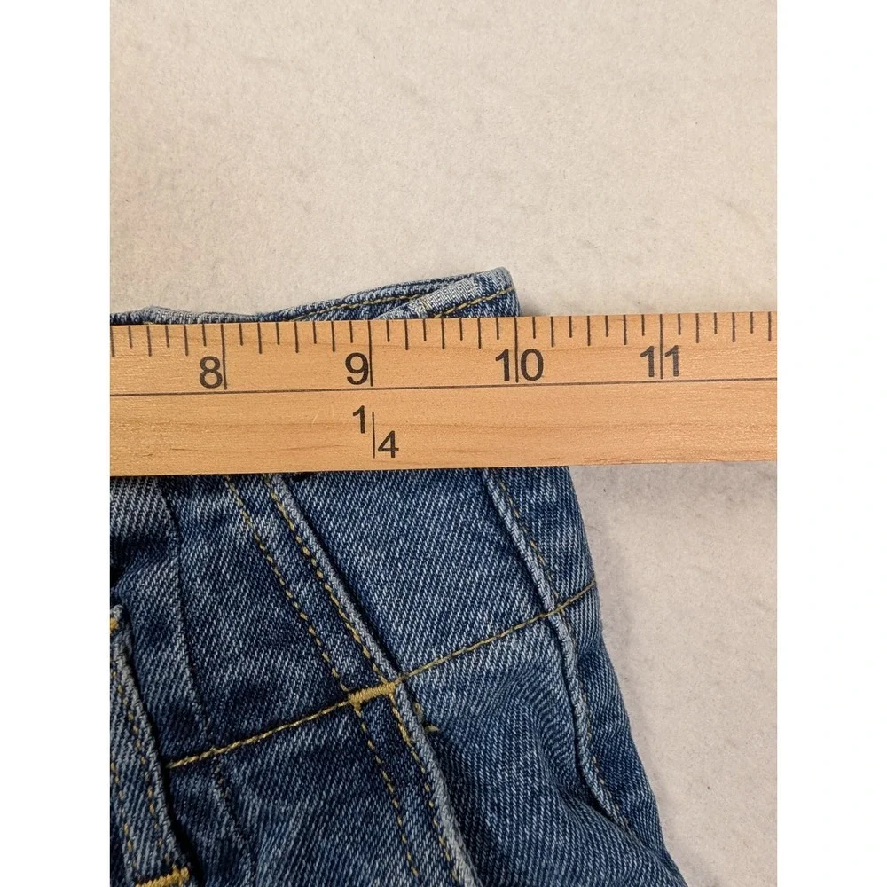 Abercrombie Fitch Womens Jeans 24 / 00R Ultra High Rise Paperbag Pleated Blue